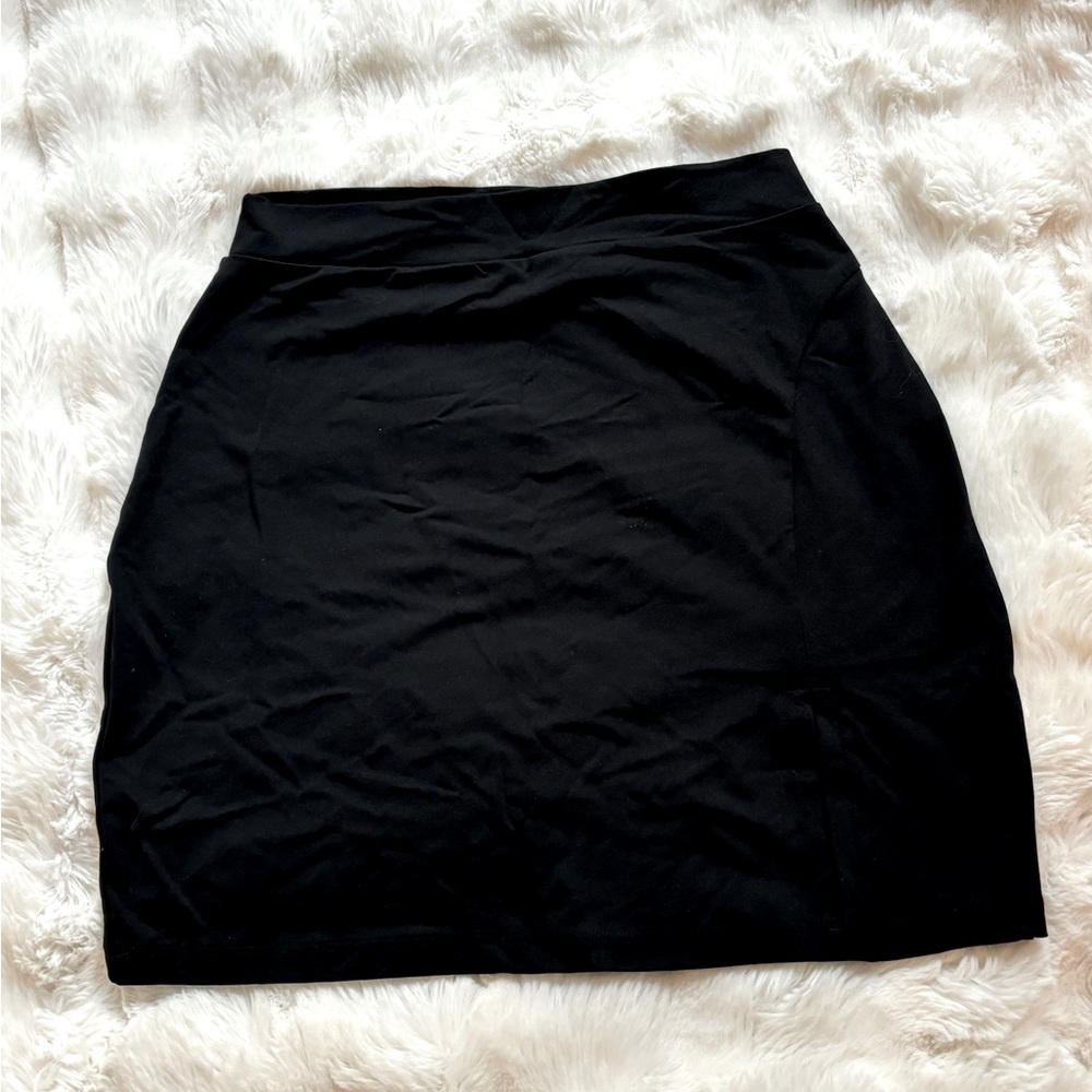 SOLD Bodycon mini black skirt